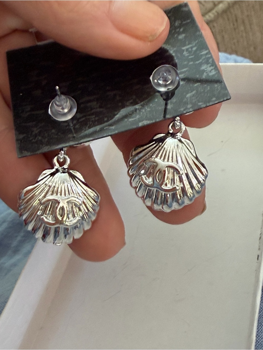 Silver-Tone Crystal - pearl Post Drop Earrings, NEW, Fashion Jewelry - Picture 2 of 9